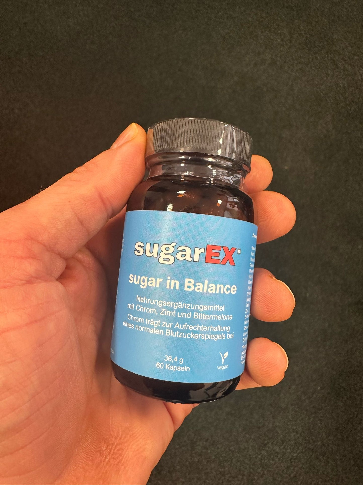 sugarEX - sugar in Balance - Nahrungsergänzungsmittel - soll dazu beitragen den Appetit zu regulieren und den Blutzuckerspiegel zu normalisieren