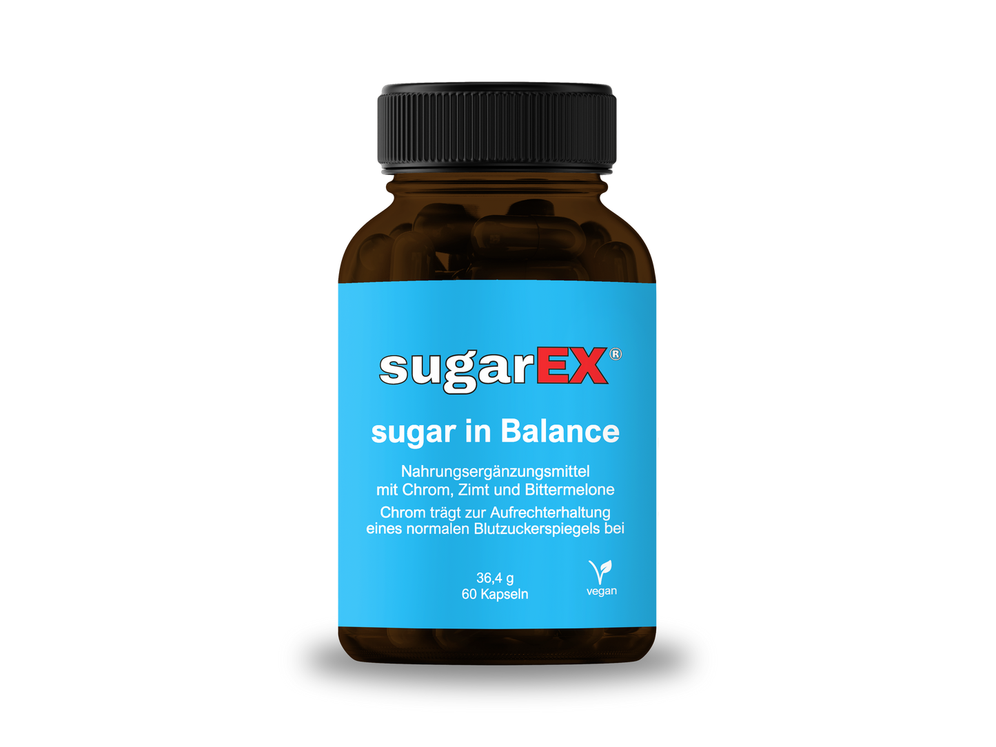 sugarEX - sugar in Balance - dietary supplement - designed to help you regulate your appetite and normalize blood sugar levels